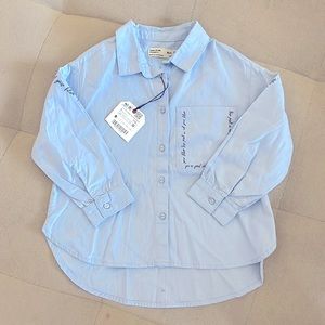 Zara kids collection.  Size 5.  Blue.  New